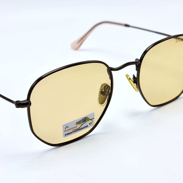 Сонцезахисні окуляри Чоловічі Поляризаційні з фотохромною лінзою Rita Bradley коричневий (3340) 3340 фото