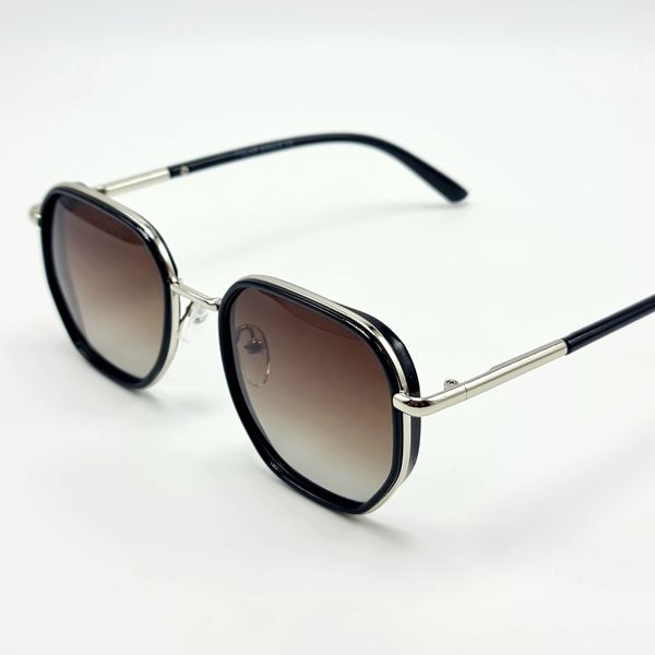 Сонцезахисні окуляри M&J Чоловічі Поляризаційні коричневий градієнт (254) 254 фото