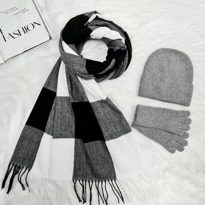 Комплект жіночий зимовий ангора з вовною (шапка+шарф+рукавички) ODYSSEY 56-58 см різнокольоровий 13723 - 1119 - 4002 мак фото
