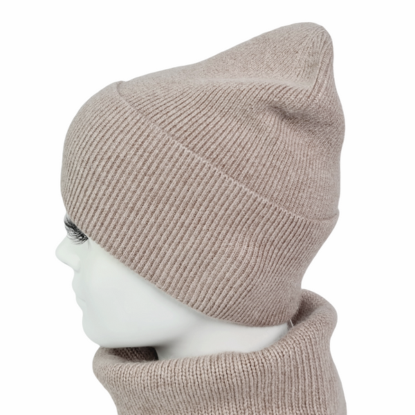 Комплект жіночий зимовий ангора з вовною (шапка+шарф) ODYSSEY 56-58 см різнокольоровий 13756 - 8008 мак фото