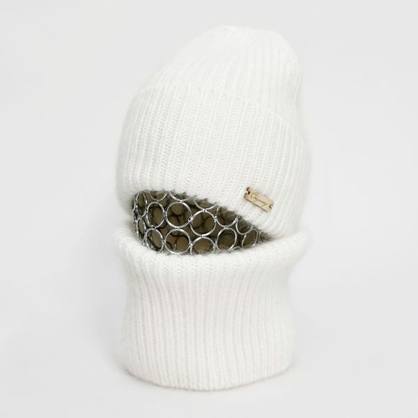 Комплект жіночий зимовий ангоровий (шапка+бафф+рукавиці) ODYSSEY 55-58 см Молочний 13167 - 12517 - 4122 13167 - 12517 - 4122 фото