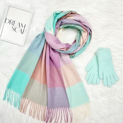 Комплект жіночий зимовий (шарф+рукавички) M&JJ One size м'ятний 1146 - 4203 1146 - 4203 фото
