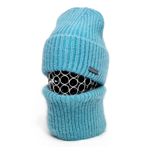 Комплект жіночий зимовий ангоровий (шапка+бафф+рукавиці) ODYSSEY 55-58 см Морська хвиля 13201 - 13124 - 4146 13201 - 13124 - 4146 фото