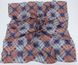 Хустка M&J МАДЕН Коттон Штрихи Синій+помаранчевий 90х90 см (565) 565 фото 3