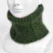 Комплект жіночий зимовий ангоровий (шапка+бафф) ODYSSEY 56-58 см Зелений 13805 - 13089 13805 - 13089 фото 4