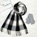 Комплект жіночий зимовий (шарф+рукавички) M&JJ One size сірий + чорний 8064 - 4113 8064 - 4113 фото 1
