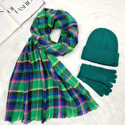 Комплект жіночий зимовий ангора з вовною на флісі (шапка+шарф+рукавички) ODYSSEY 56-58 см різнокольоровий 12801 - 8047 - 4090 хелли фото