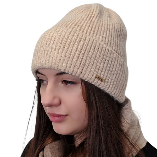 Комплект жіночий зимовий ангора з вовною на флісі (шапка+шарф) ODYSSEY 56-58 см різнокольоровий 12700 - 8131 джейд фото