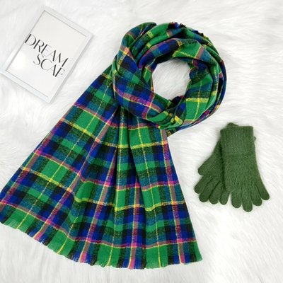 Комплект жіночий зимовий (шарф+рукавички) M&JJ One size зелений 8047 - 4209 8047 - 4209 фото