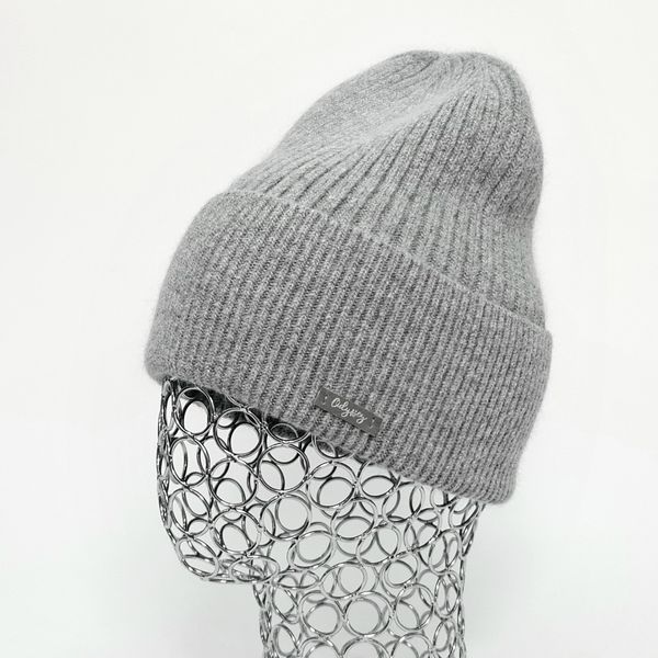 Комплект жіночий зимовий ангора з вовною (шапка+рукавички) ODYSSEY 56-58 см сірий 12321 - 4002 12321 - 4002 фото