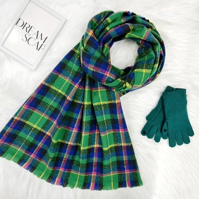 Комплект жіночий зимовий (шарф+рукавички для сенсорних екранів ) M&JJ One size зелений 8047 - 4171 8047 - 4171 фото