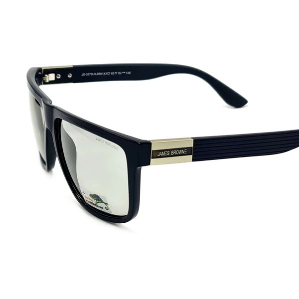 Сонцезахисні окуляри Чоловічі Поляризаційні з фотохромною лінзою JAMES BROWNE сірий 3220 3220 фото