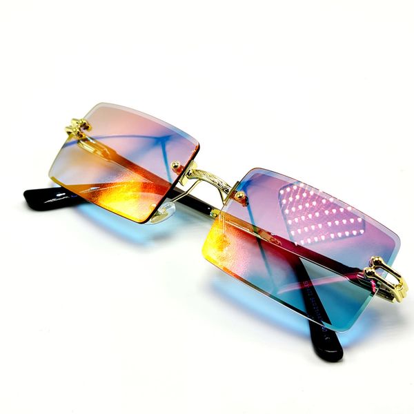 Сонцезахисні окуляри M&J Жіночі голограма рожево-блакитний (6006) 6006 фото