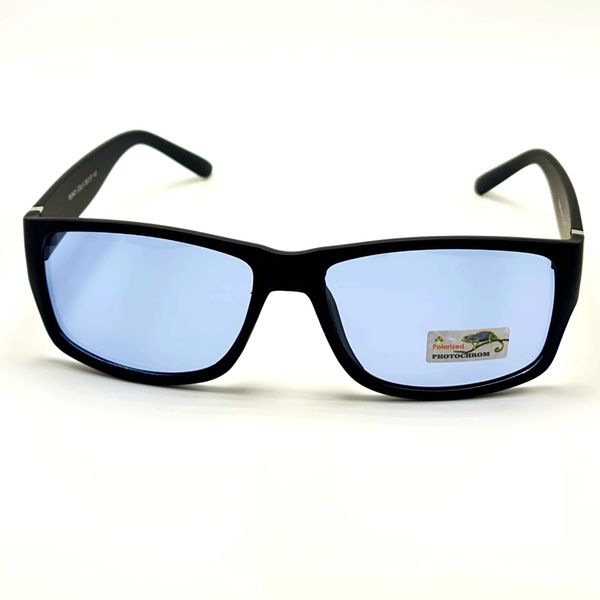 Сонцезахисні окуляри Чоловічі Поляризаційні з фотохромною лінзою Polarized синій (299) 299 фото