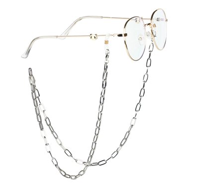Ланцюжок для окулярів металевий M&J 70 см сріблястий класичний (197) 197-ц фото