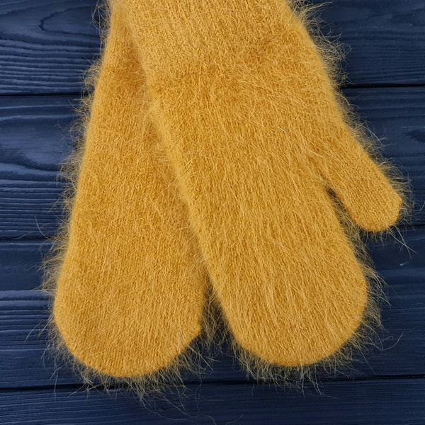 Комплект женский зимний (шарф+варежки) M&JJ One size горчичный 8024 - 4127 8024 - 4127 фото