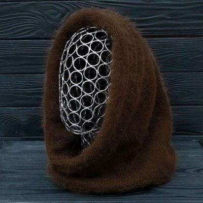 КАПОР жіночий зимовий ангоровий Odyssey One size Коричневий 14327 14327 фото