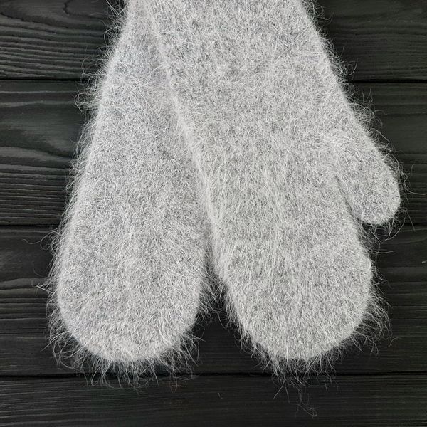 Комплект жіночий зимовий (шарф+рукавиці) M&JJ One size Сірий + чорний 1119 - 4220 1119 - 4220 фото