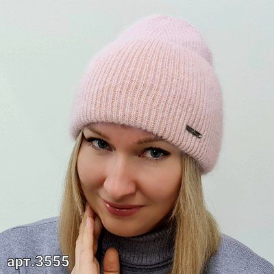 Шапка женская зимняя ангоровая M&JJ ЖРИЦА Розовый 3555 жрица фото