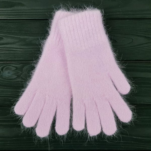 Комплект жіночий зимовий ангоровий на флісі (шапка+рукавички) ODYSSEY 57-60 см Рожевий 13823 - 4213 13823 - 4213 фото