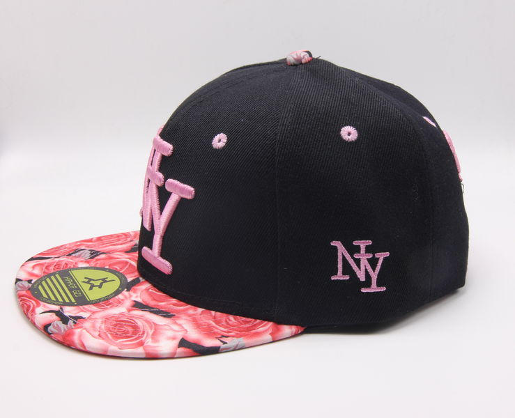 Кепка детская M&J NY (Snapback) Черный-Розовый (4000) 4000-ш фото