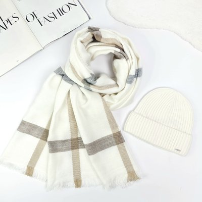 Комплект жіночий зимовий (шапка+шарф) ODYSSEY 56-58 см білй 12789 - 8131 хелли фото