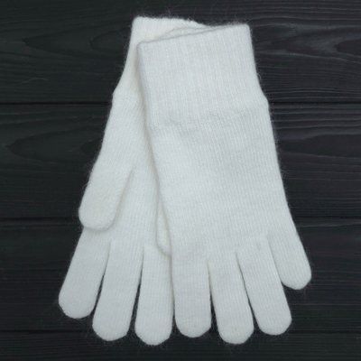 Рукавички жіночі M&J (ангора+вовна+ПА) білий One Size (4000) ПР3 фото