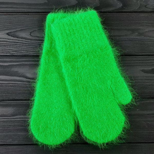 Комплект женский зимний ангоровый (шапка+шарф+варежки) ODYSSEY 55-58 см зеленый 13429 - 8047 - 4227 туя фото