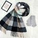 Комплект женский зимний (шарф+перчатки) M&JJ One size Серый + черный 8025 - 4184 8025 - 4184 фото 1