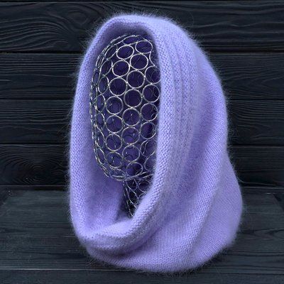 КАПОР жіночий зимовий ангоровий Odyssey One size Бузковий 13317 13317 фото