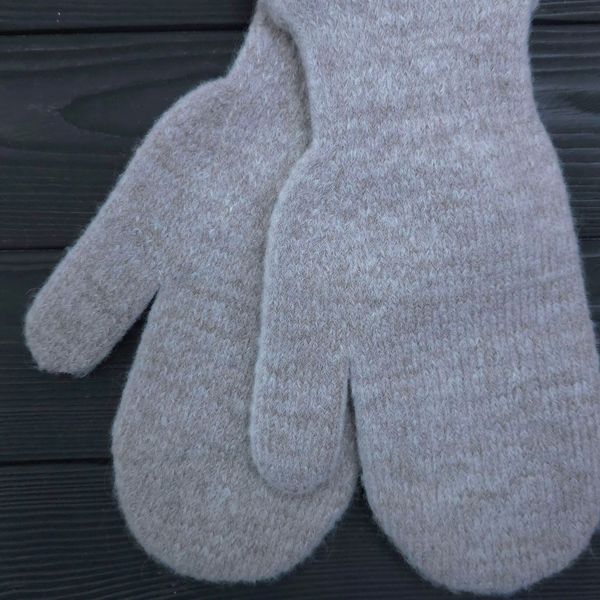 Варежки женские M&J (шерсть merino+ПА fibre) One Size капучино 4109-п 4109-п фото