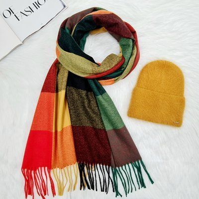 Комплект жіночий зимовий (шапка + шорф) ODYSSEY 55-58 см різнобарвний 12637 &mdash; 1068 нильс фото