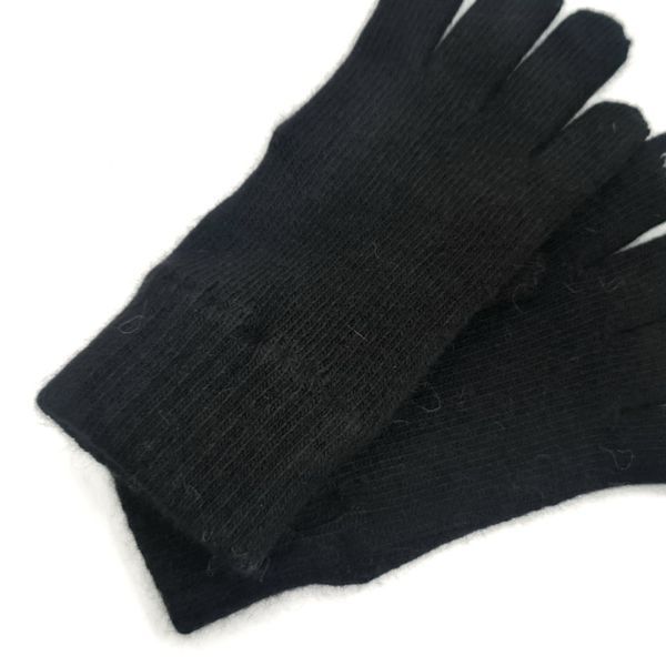 Рукавиці жіночі для сенсорних екранів M&J (ангора+вовна+ПА) чорний One Size 4116 сенсор фото