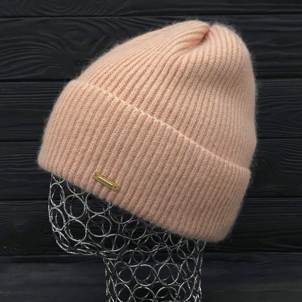 Комплект женский зимний ангора с шерстью на флисе (шапка+шарф+перчатки) ODYSSEY 56-58 см Абрикосовый 13622 - 13622 - 8018 - 4179 фото