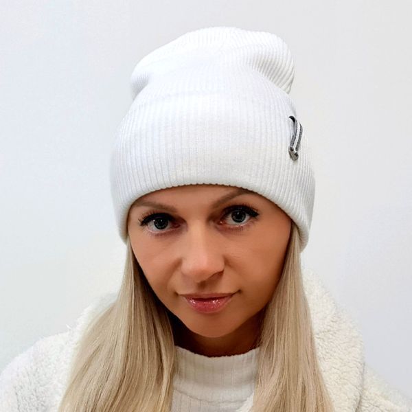 Шапка женская коттоновая демисезонная M&JJ ТИРОЛЬ 56-58 см Белый 12315 тироль фото