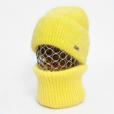 Комплект женский зимний из ангоры на флисе (шапка+бафф+перчатки) ODYSSEY 57-60 см Желтый 13232 - 13044 - 4197 13232 - 13044 - 4197 фото