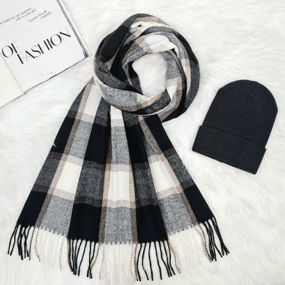 Комплект жіночий демісезонний шапка+шарф Odyssey 55-58 см чорний меланж 13584 - 8064 спринт фото