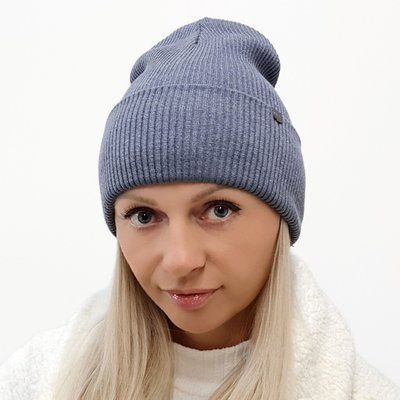 ШАПКА женская коттоновая демисезонная M&JJ ОДРИ Серый 55-58 см 13171 13171 фото