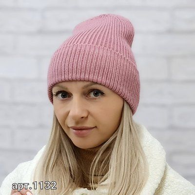 Шапка молодежная с кашемиром M&JJ ЙОРК Розовый 1132 йорк фото