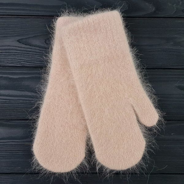 Комплект женский зимний (шарф+варежки) M&JJ One size Бежевый 1080 - 4225 1080 - 4225 фото