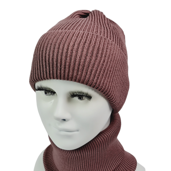 Комплект жіночий демісезонний котоновий шапка+шарф-снуд ODYSSEY 56-59 см вінний 12770 - 12698 стимул комплект фото