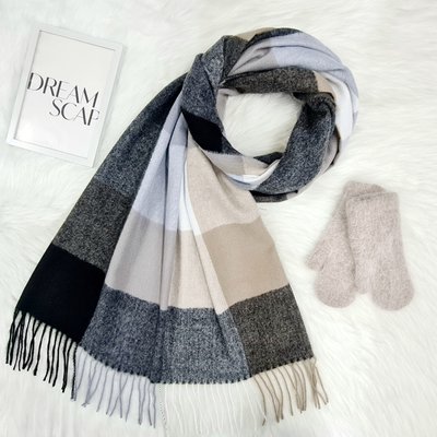 Комплект жіночий зимовий (шарф+рукавиці) M&JJ One size Бежевий 1080 - 4226 1080 - 4226 фото