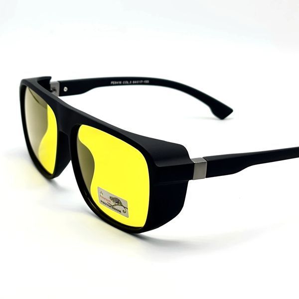 Солнцезащитные очки мужские поляризационные с фотохромной линзой Polarized желтый (335) 335 фото
