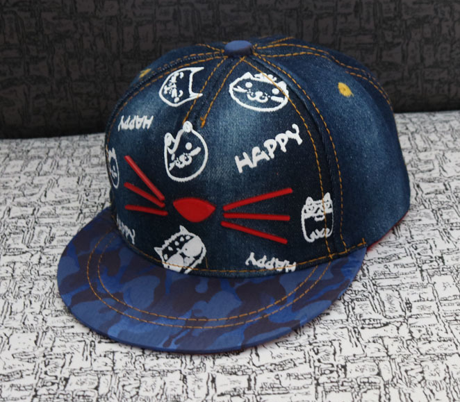 Кепка дитяча M&J HAPPY (Snapback) Джинс-Темний (4174) 4174-1 фото