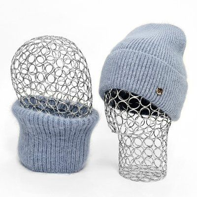 Комплект женский зимний ангоровый (шапка+бафф) ODYSSEY 55-58 см Джинс 13714 - 13126 13714 - 13126 фото