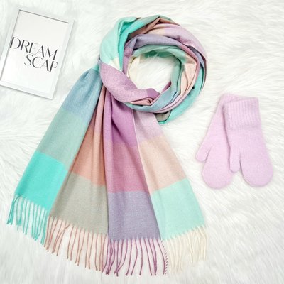 Комплект жіночий зимовий (шарф+рукавиці) M&JJ One size рожевий 1146 - 4144 1146 - 4144 фото