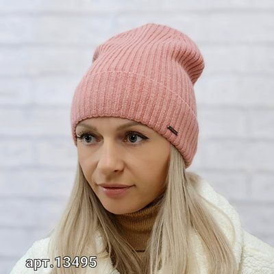 Шапка женская M&JJ ДЖОНИ Персик 13495 джонни фото
