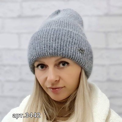 Шапка женская M&JJ ЗЕБРА Серый 3442 зебра фото