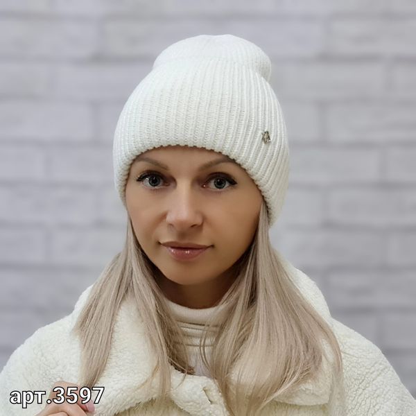 Шапка женская кашемировая M&JJ АРИЯ Молочный 3597 ария фото