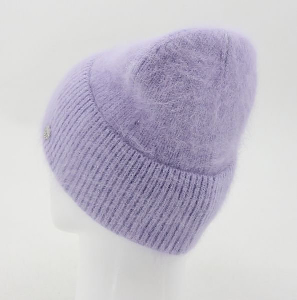 Шапка жіноча зимова ангорова Odyssey СМУЗІ 55-57 см Фіалка 13729 смузи фото